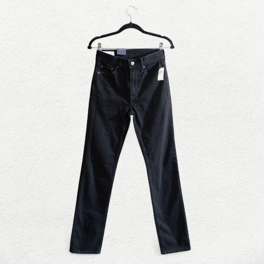 GAP High Rise '90s Slim Straight Jeans in True Black